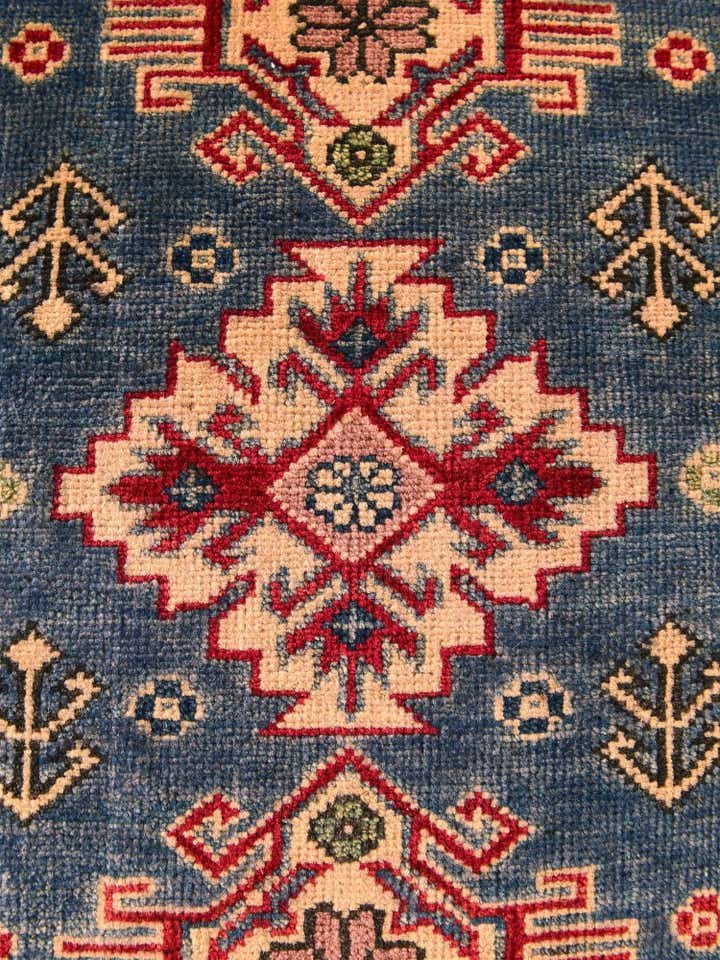 1' 11 x 2' 10 Hand Knotted Kazak Rug