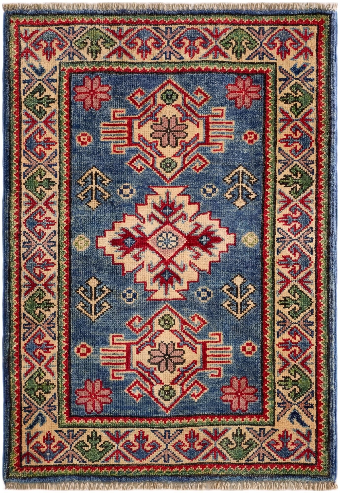 1' 11 x 2' 10 Hand Knotted Kazak Rug