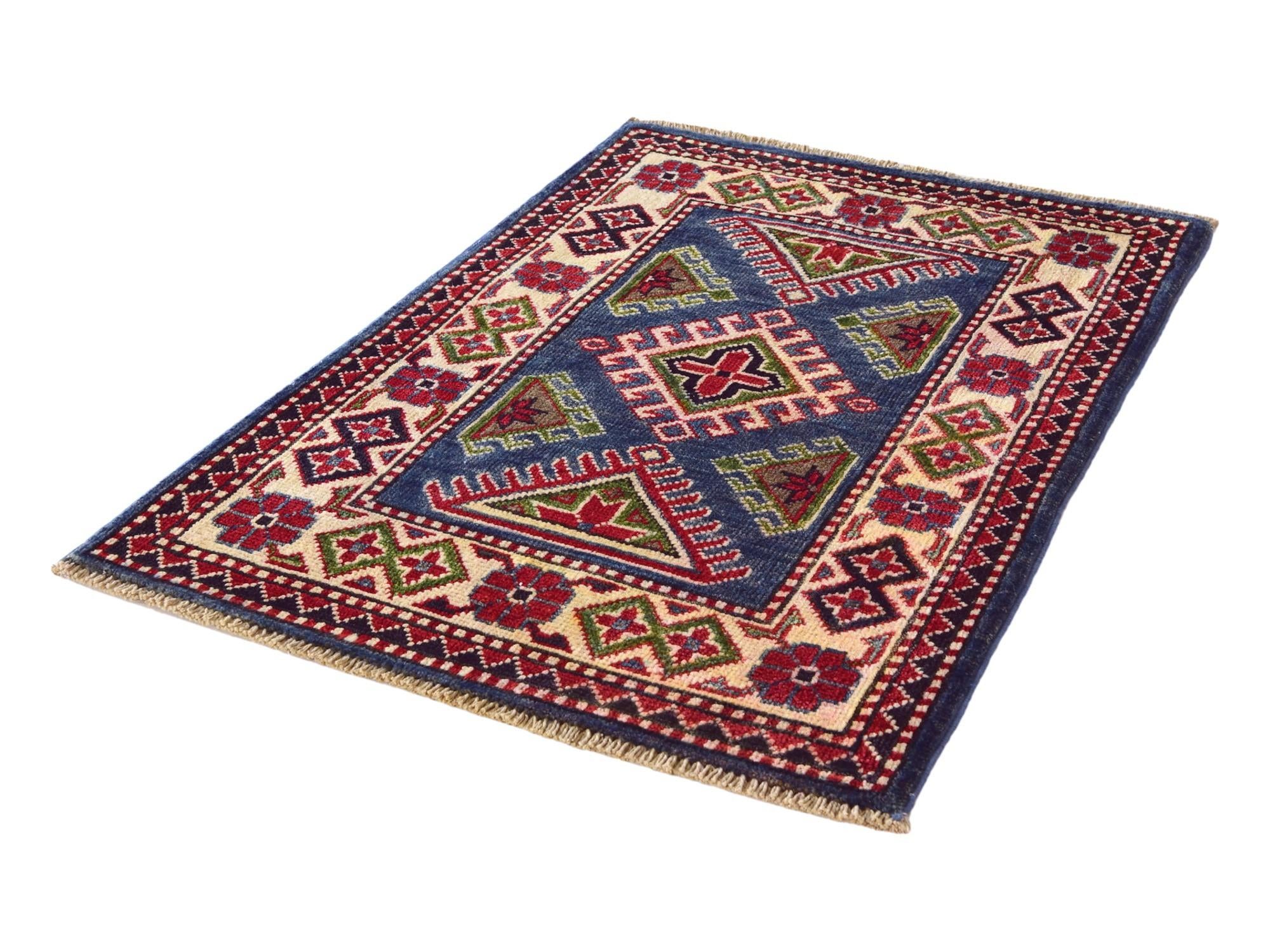 2' x 2' 10 Hand Knotted Kazak Rug