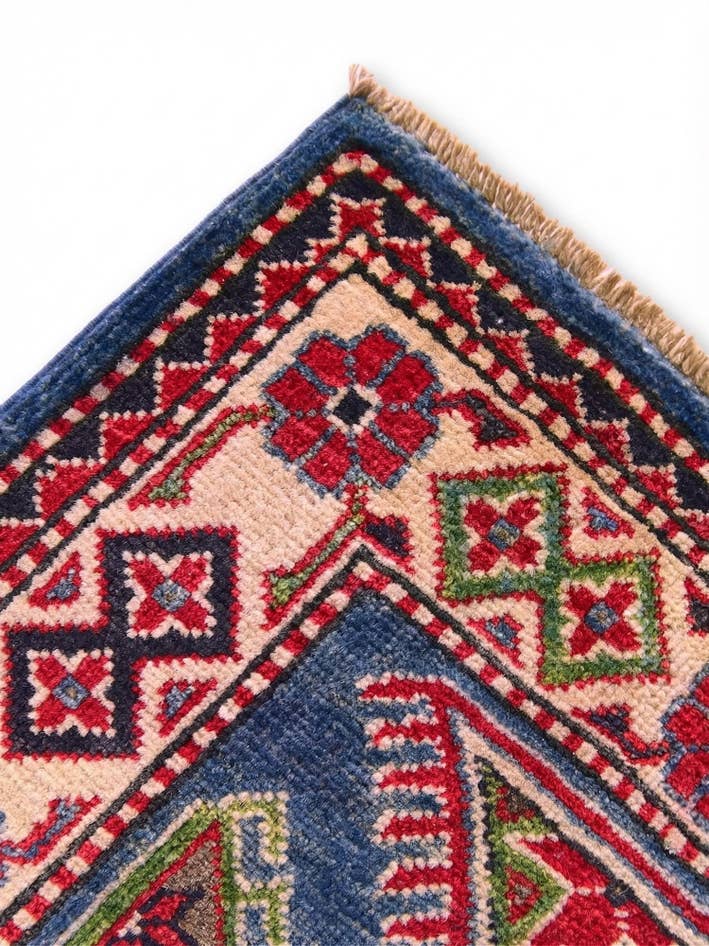Detail image of 2' x 2' 10 Hand Knotted Kazak Rug