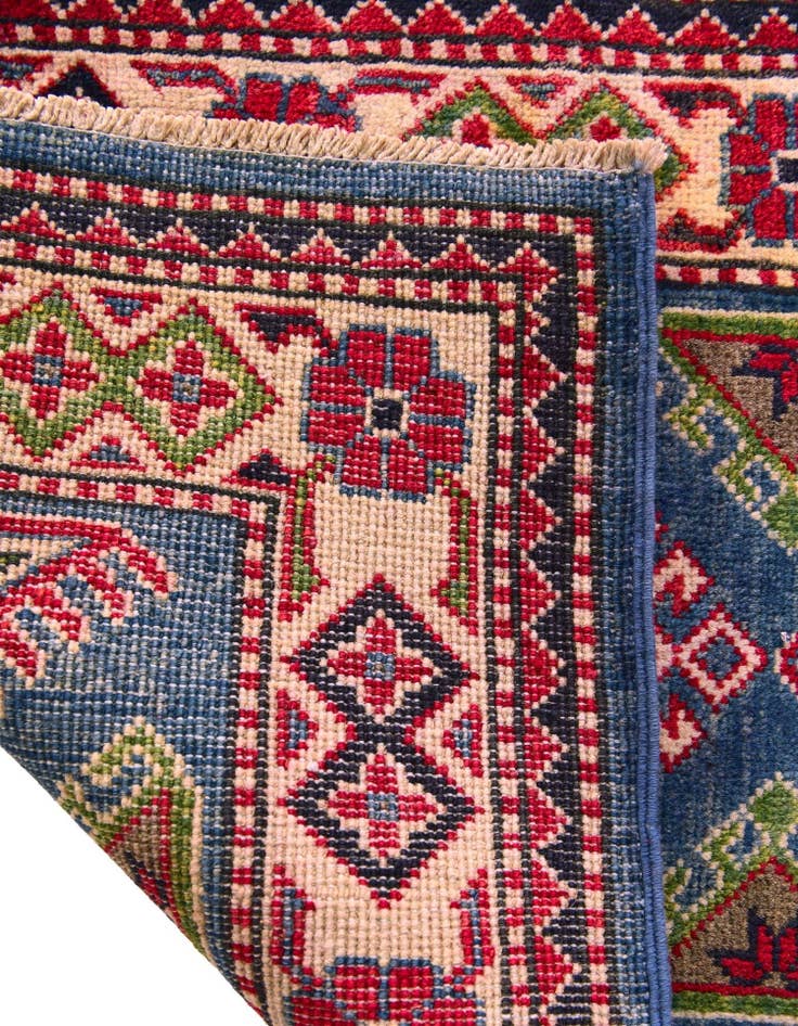 Detail image of 2' x 2' 10 Hand Knotted Kazak Rug
