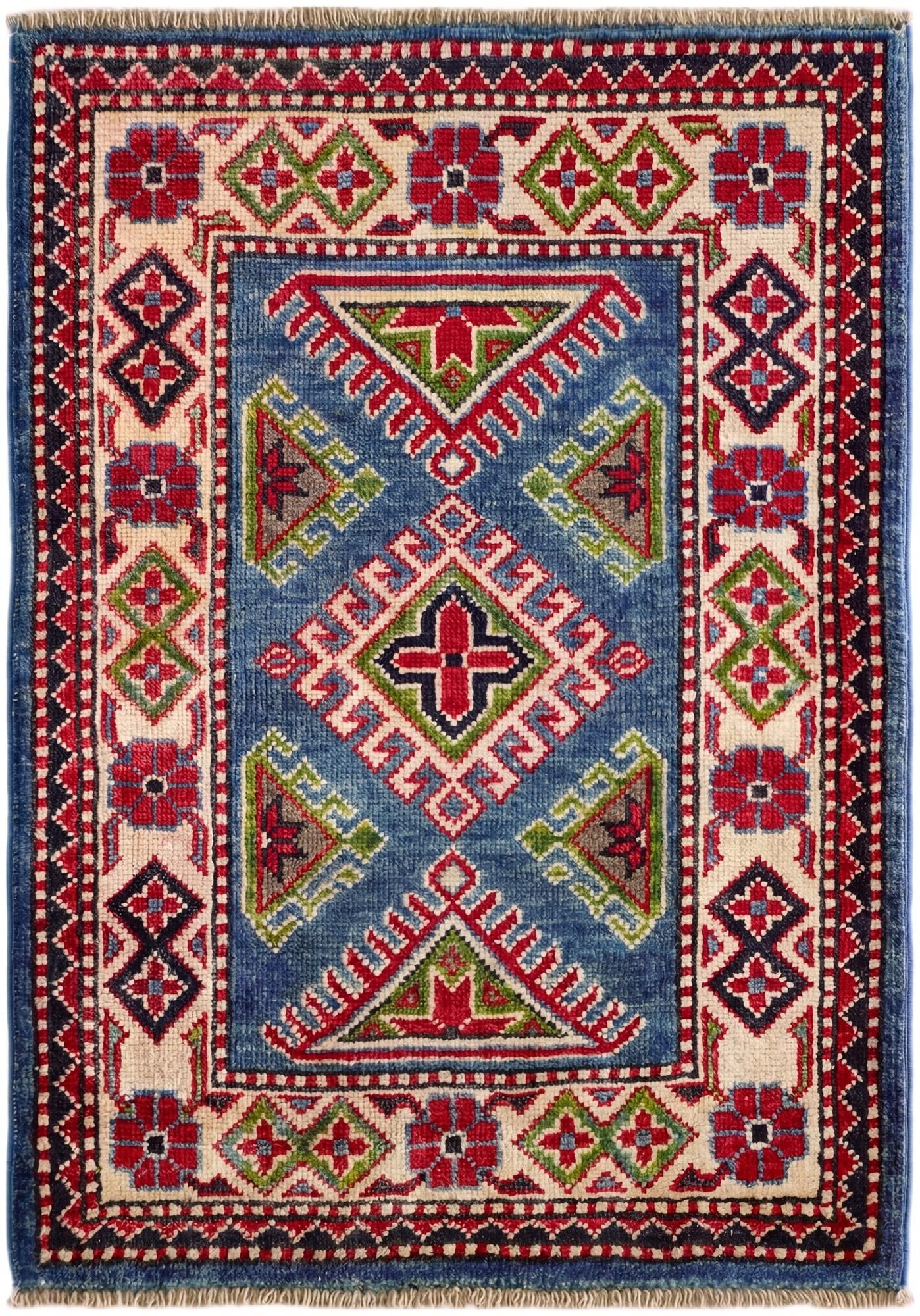 2' x 2' 10 Hand Knotted Kazak Rug