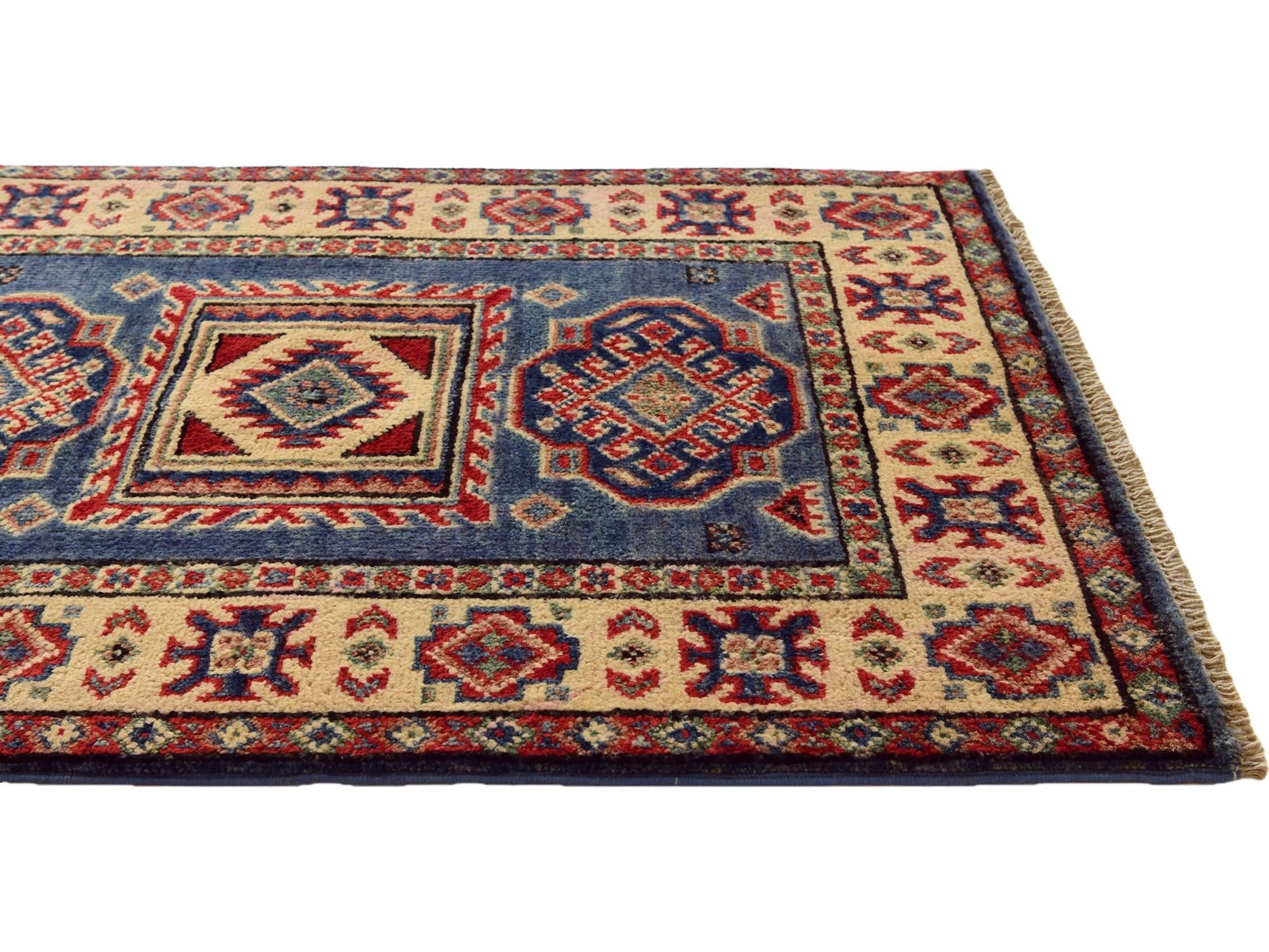 1' 11 x 2' 11 Hand Knotted Kazak Rug