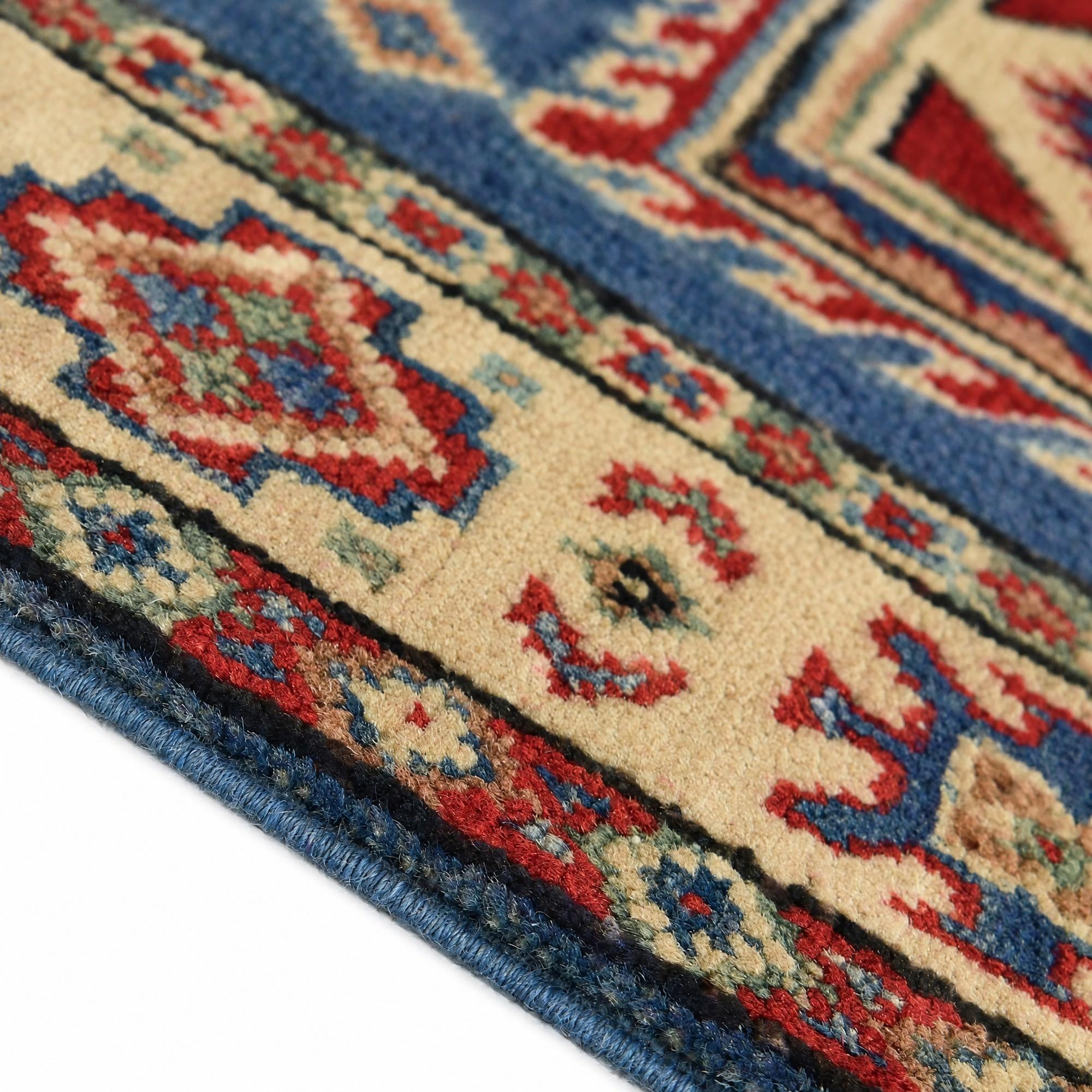Detail image 8 of 12: 1' 11 x 2' 11 Hand Knotted Kazak Rug