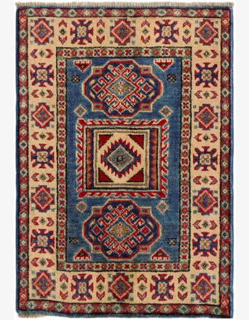 1' 11 x 2' 11 Hand Knotted Kazak Rug