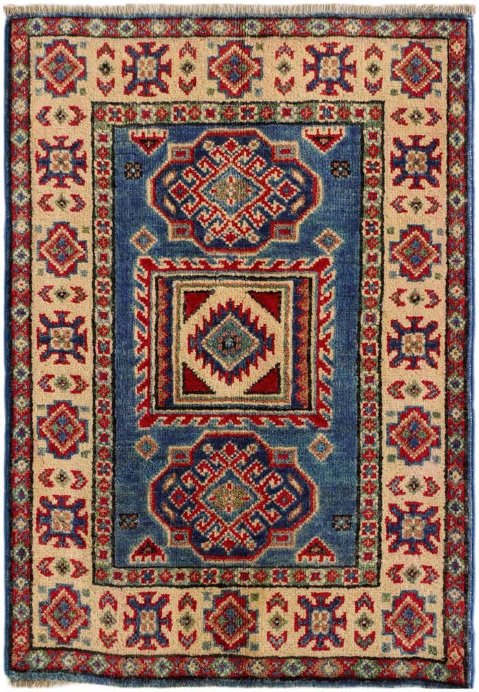 1' 11 x 2' 11 Hand Knotted Kazak Rug