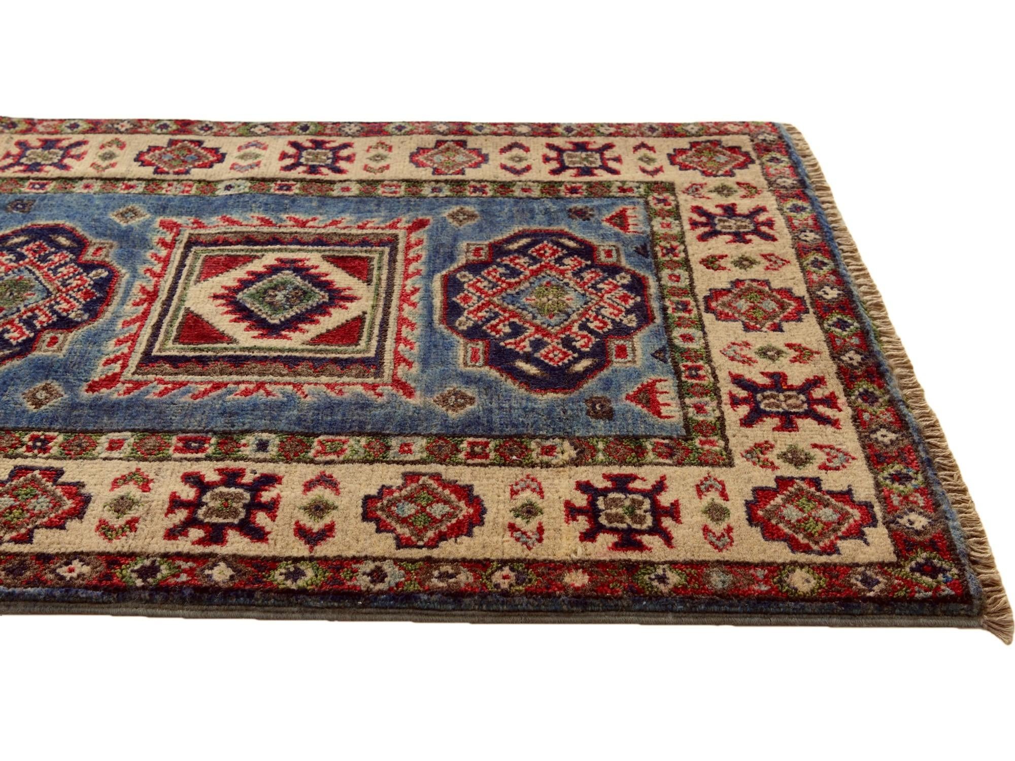 2' x 2' 11 Hand Knotted Kazak Rug