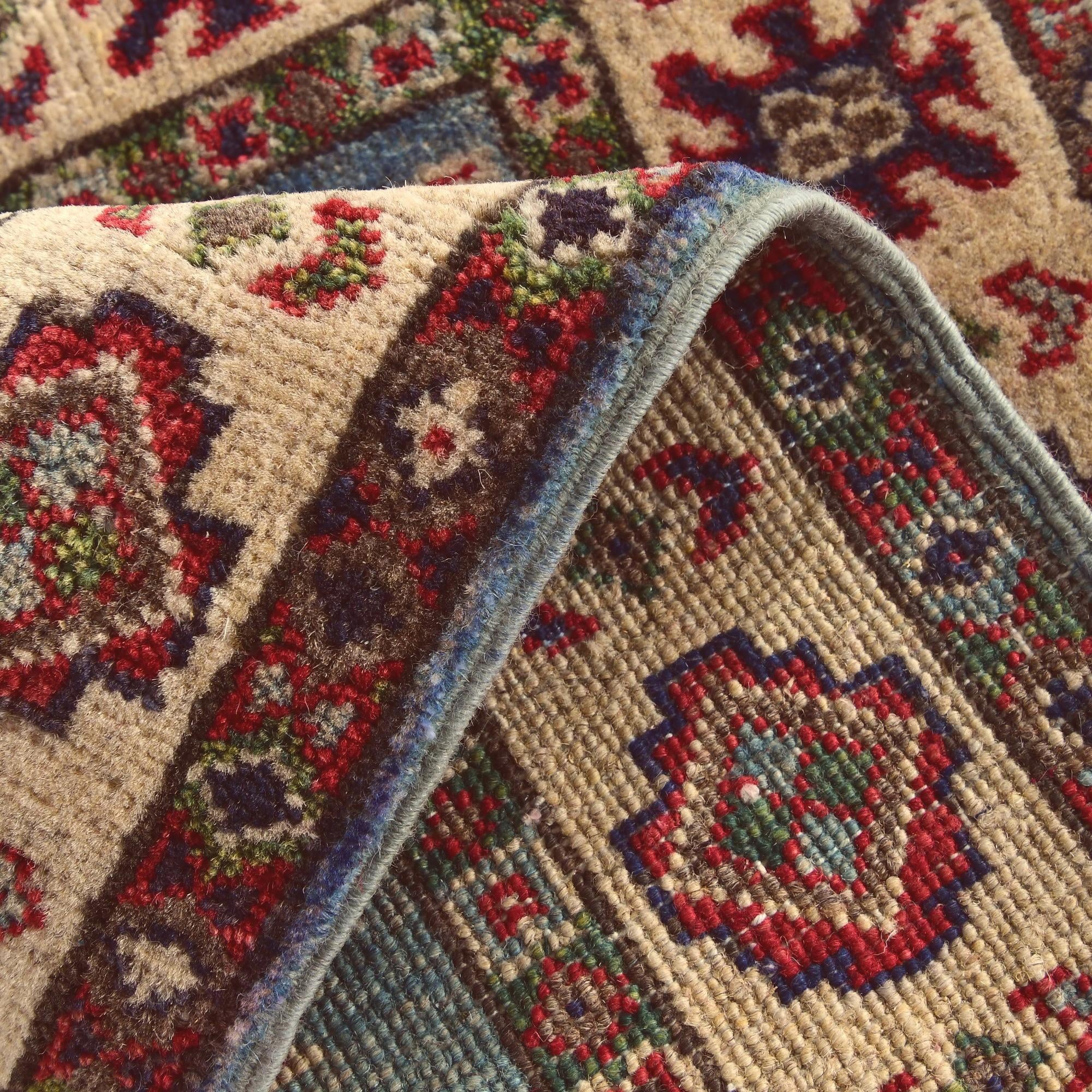 2' x 2' 11 Hand Knotted Kazak Rug