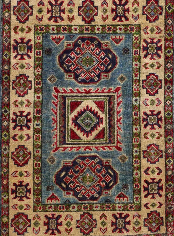 2' x 2' 11 Hand Knotted Kazak Rug
