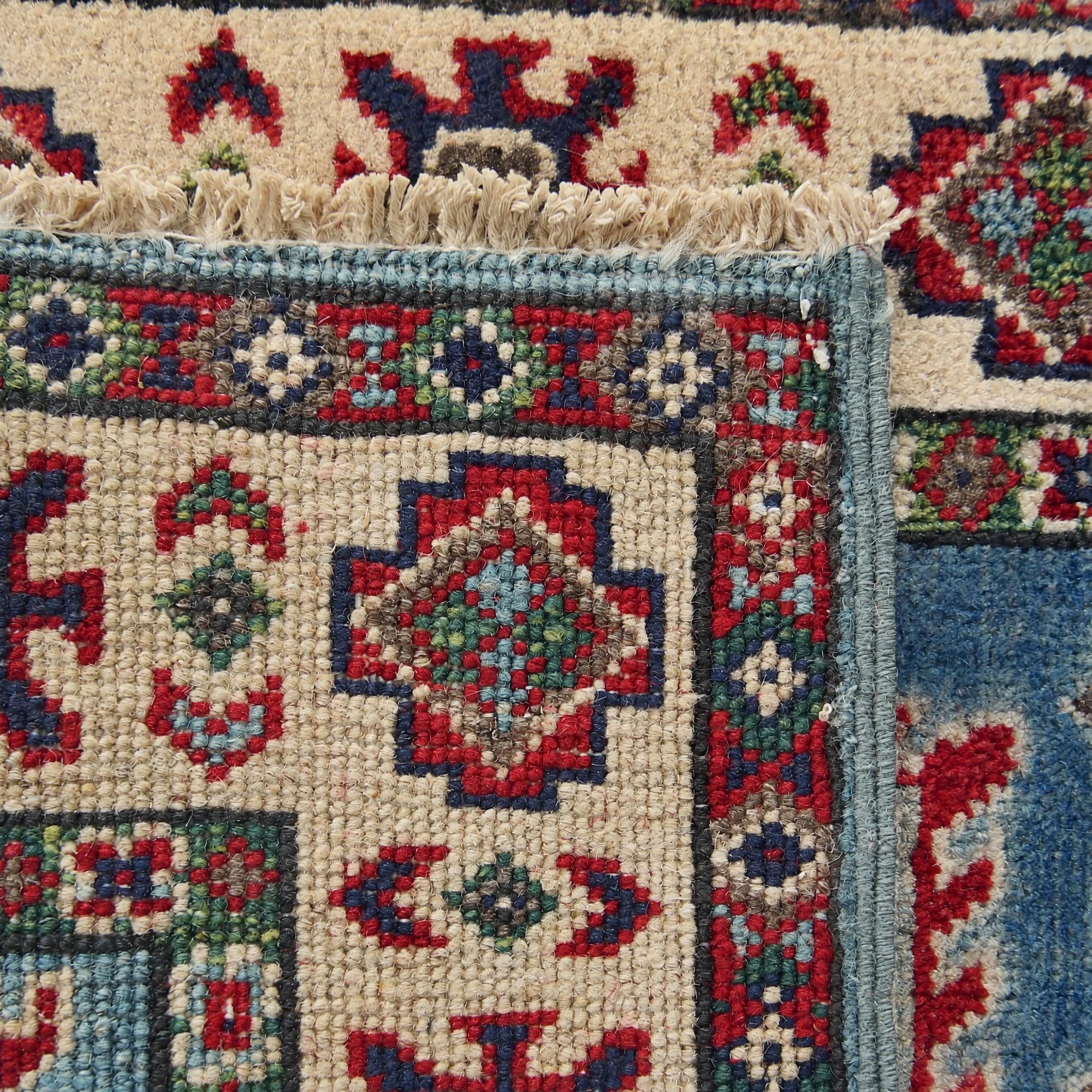 60cm x 90cm Hand Knotted Kazak Rug