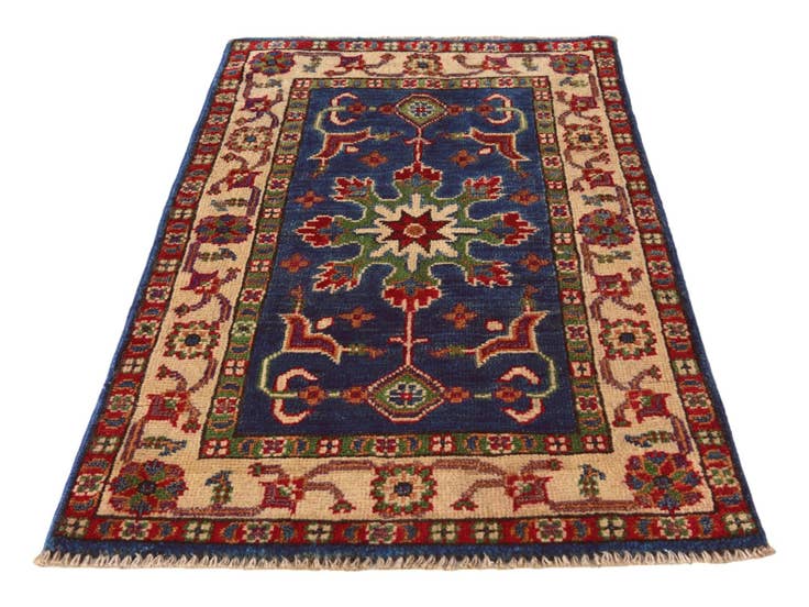 Detail image of 2' x 3' 4 Hand Knotted Kazak Rug