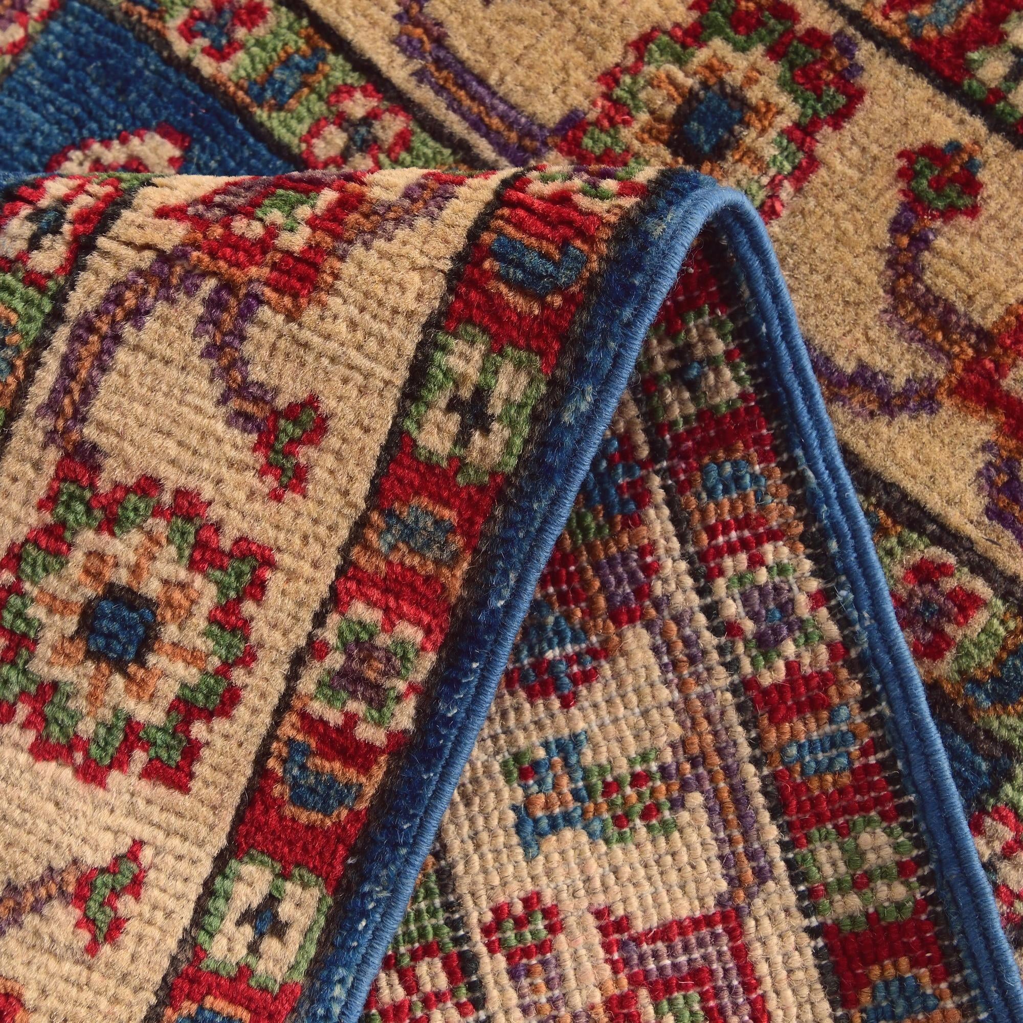 2' x 3' 4 Hand Knotted Kazak Rug