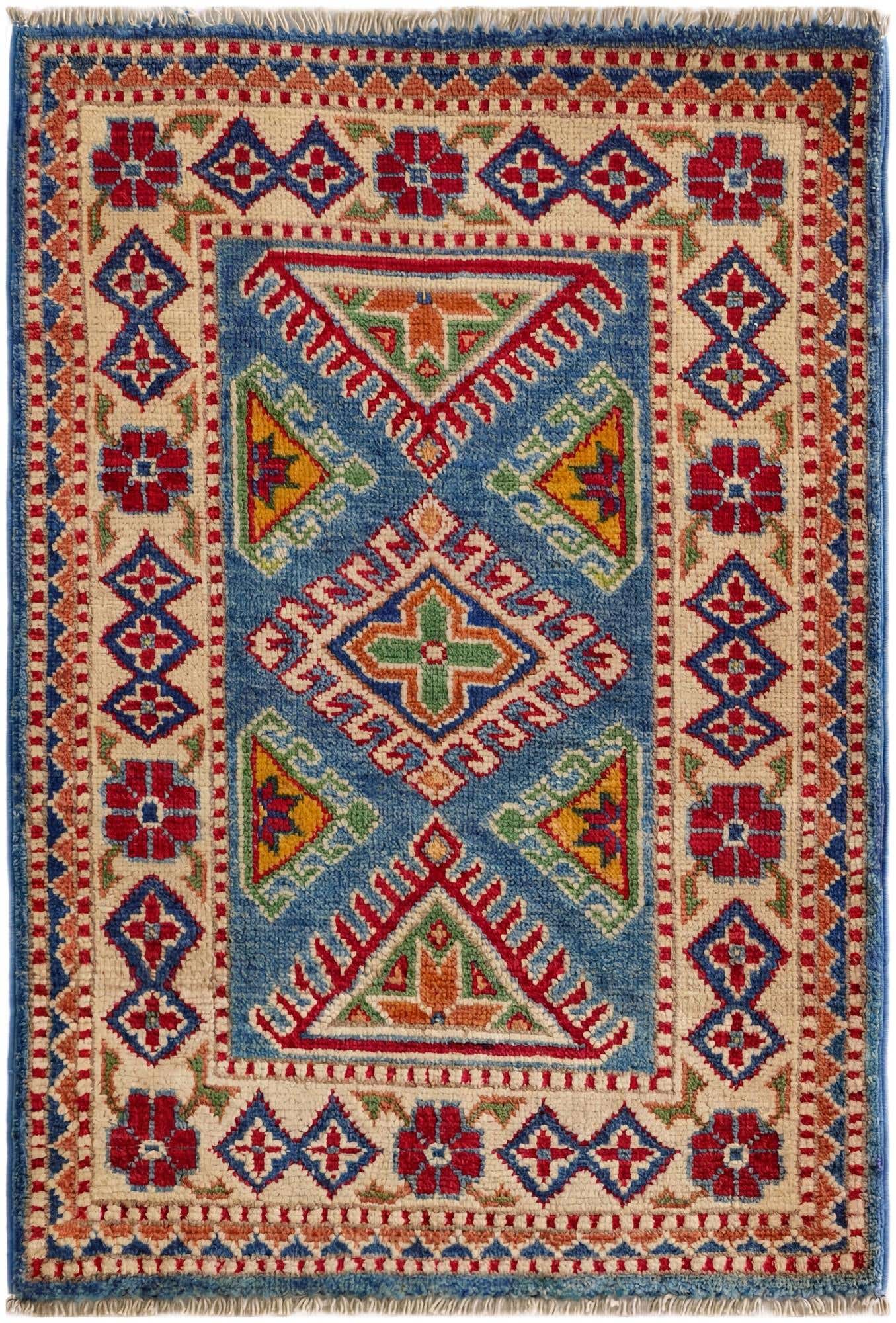 2' 1 x 2' 11 Hand Knotted Kazak Rug