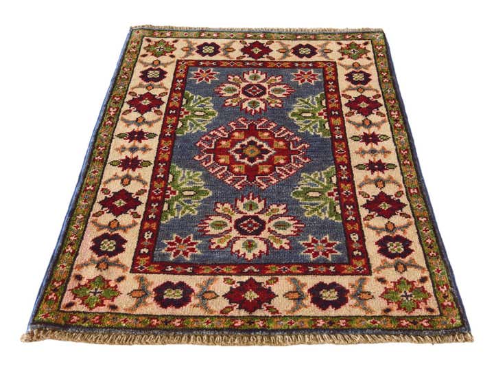 2' x 3' 1 Hand Knotted Kazak Rug