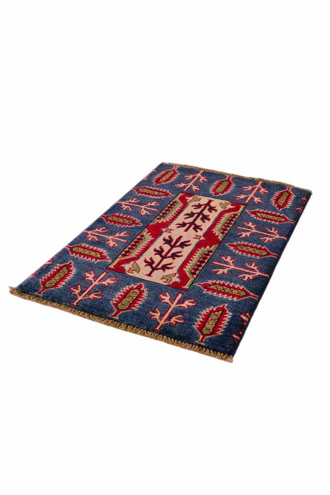 2' x 3' Hand Knotted Kazak Rug