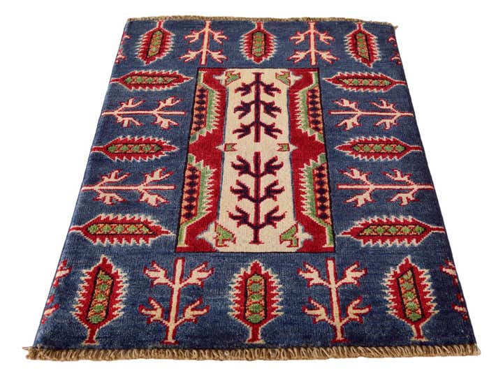 2' x 3' Hand Knotted Kazak Rug