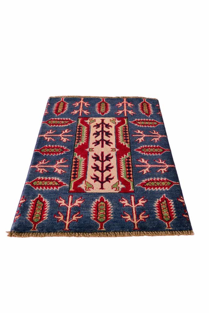 2' x 3' Hand Knotted Kazak Rug