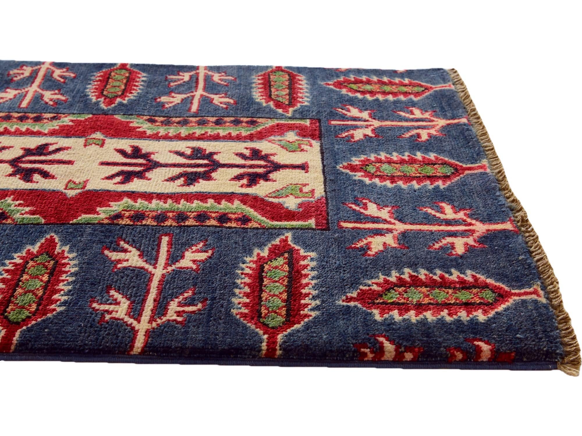 2' x 3' Hand Knotted Kazak Rug