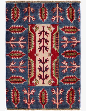 2' x 3' Hand Knotted Kazak Rug