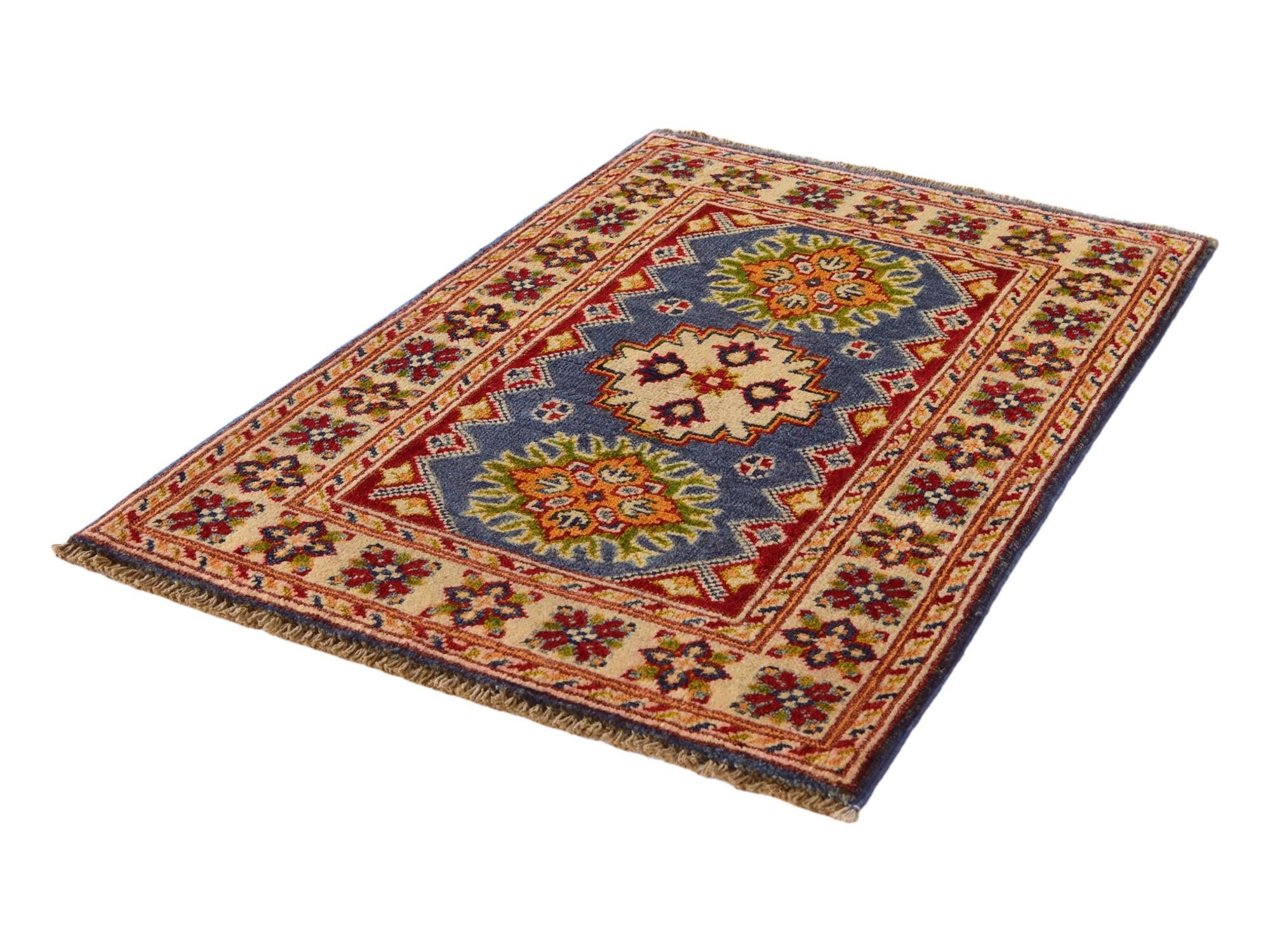 2' x 3' 1 Hand Knotted Kazak Rug