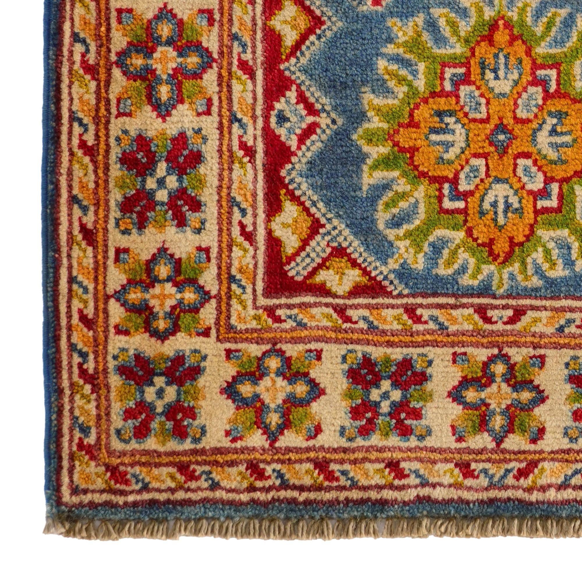 2' x 3' 1 Hand Knotted Kazak Rug