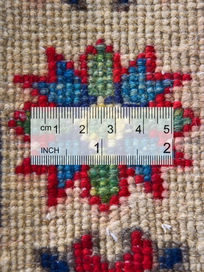 Detail image of 2' 3 x 3' Hand Knotted Kazak Rug
