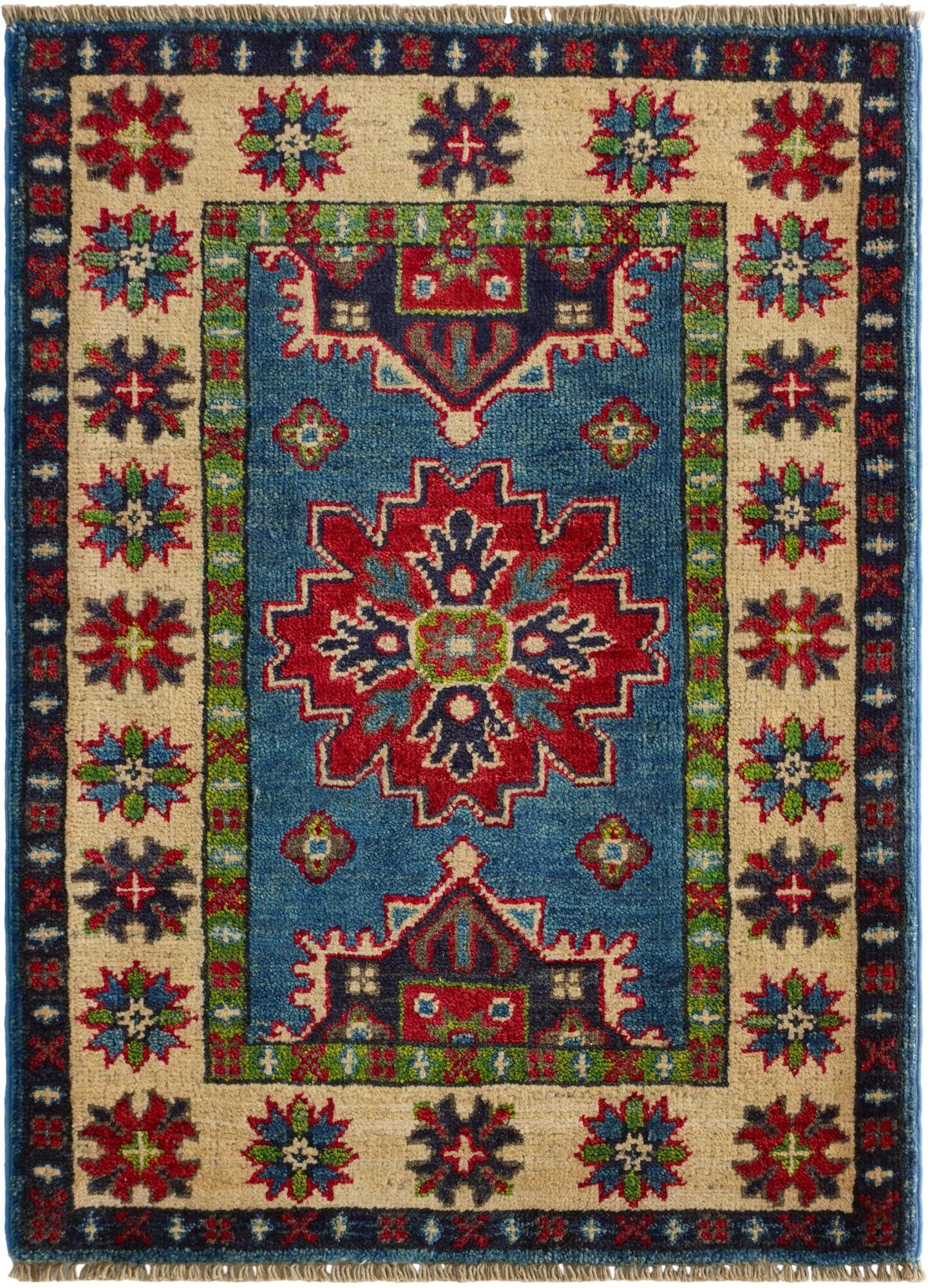 2' 3 x 3' Hand Knotted Kazak Rug