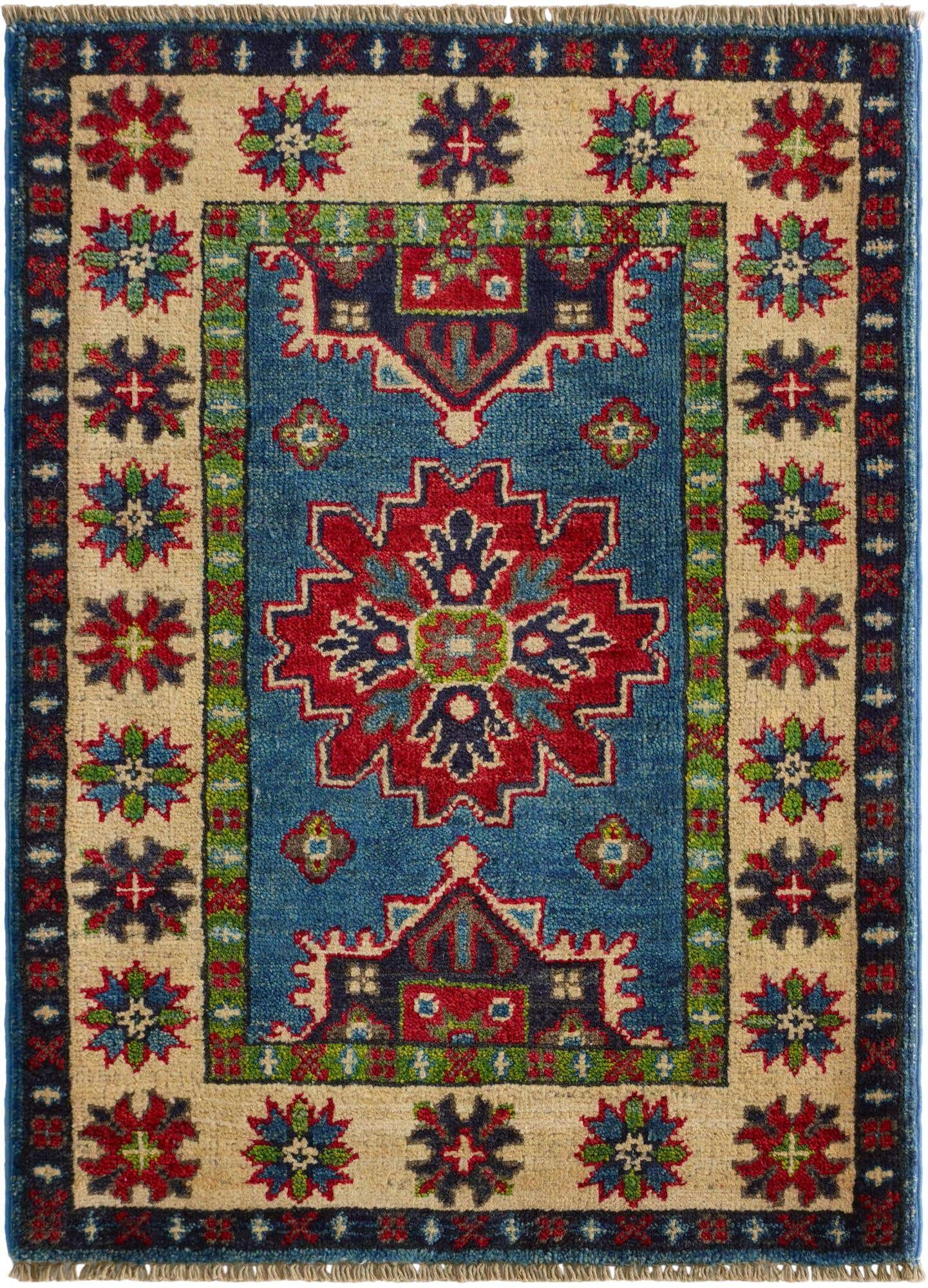 2' 3 x 3' Hand Knotted Kazak Rug