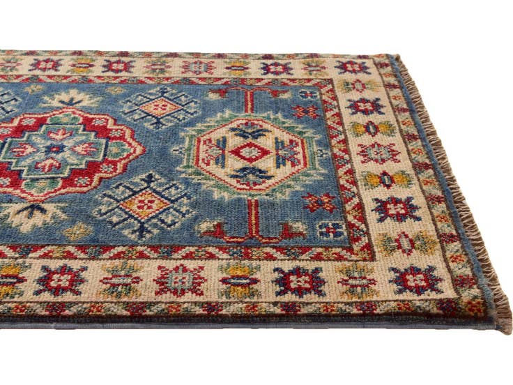 Detail image of 2' 1 x 3' 2 Hand Knotted Kazak Rug
