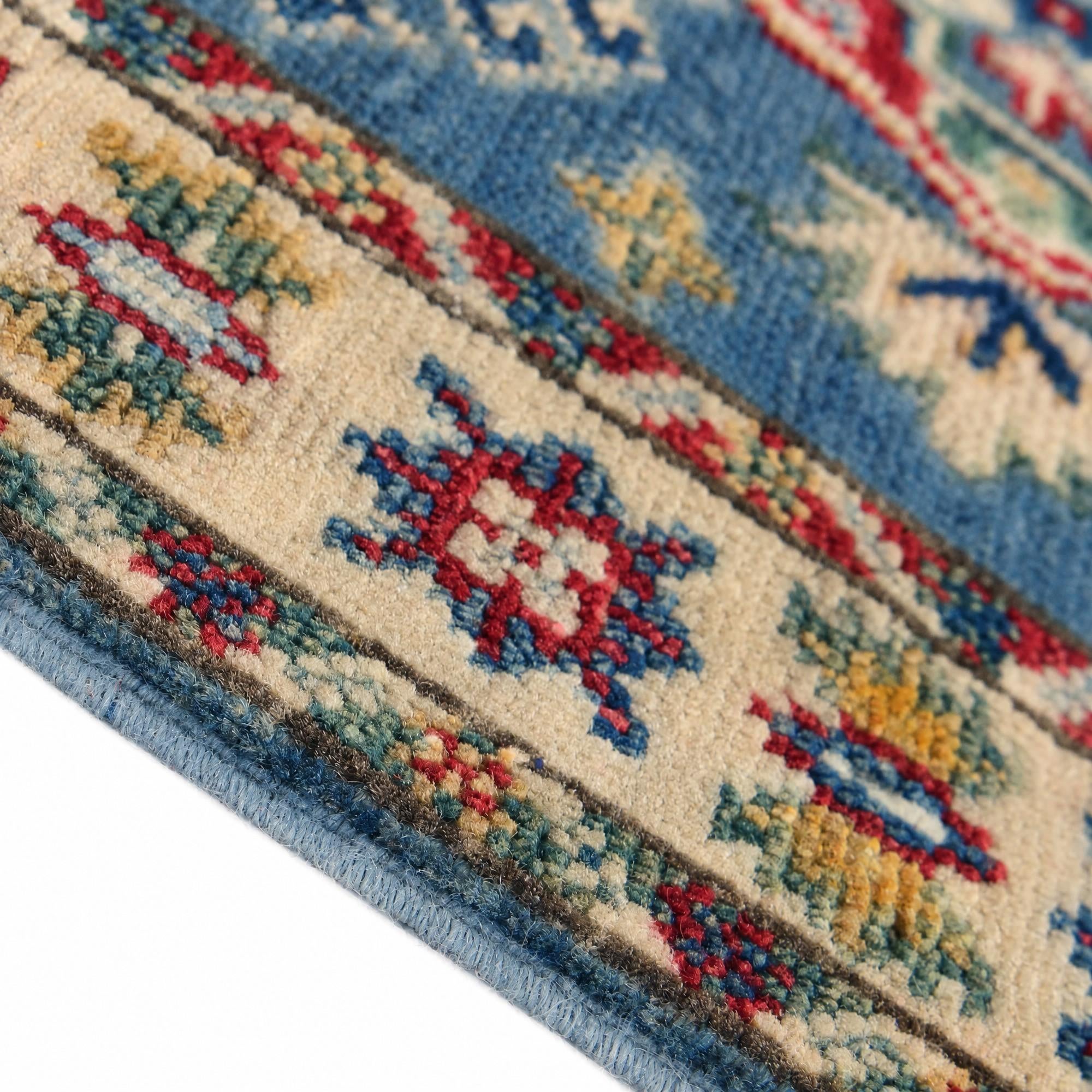 Detail image 8 of 12: 2' 1 x 3' 2 Hand Knotted Kazak Rug