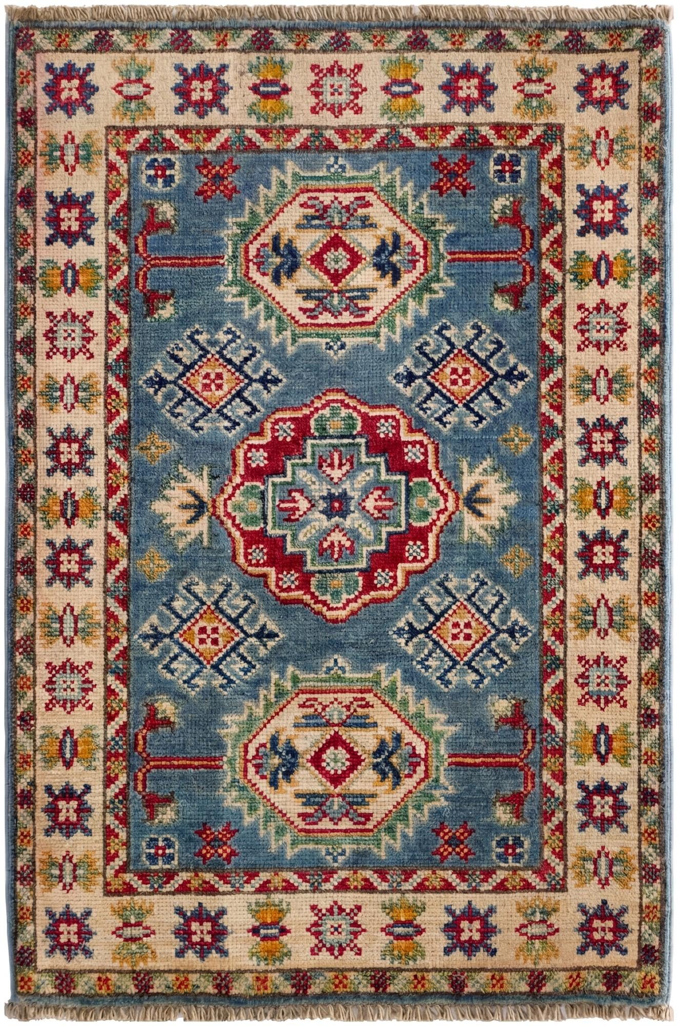 2' 1 x 3' 2 Hand Knotted Kazak Rug