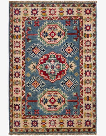 2' 1 x 3' 2 Hand Knotted Kazak Rug