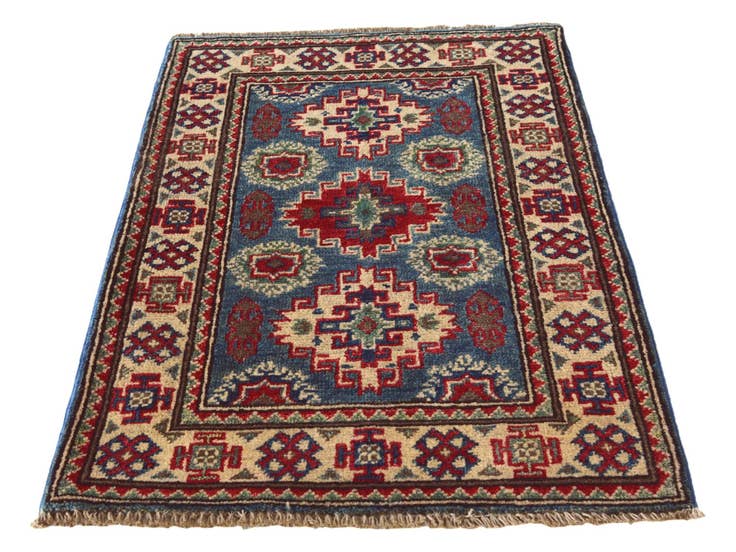 Detail image of 2' x 3' 2 Hand Knotted Kazak Rug
