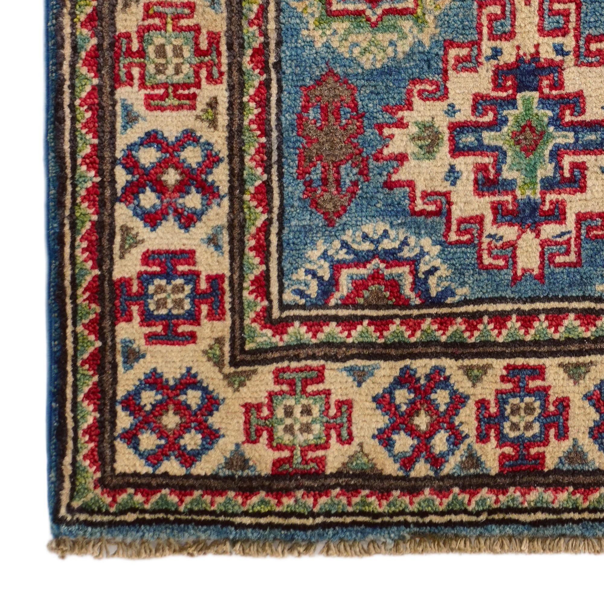 2' x 3' 2 Hand Knotted Kazak Rug