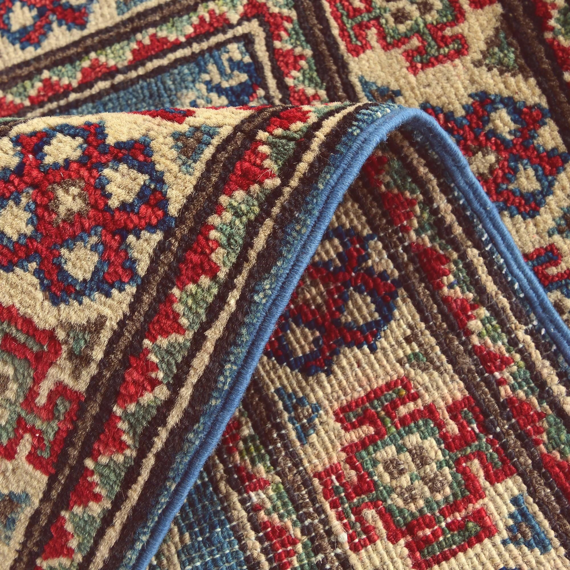 2' x 3' 2 Hand Knotted Kazak Rug
