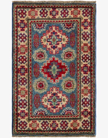 2' x 3' 2 Hand Knotted Kazak Rug