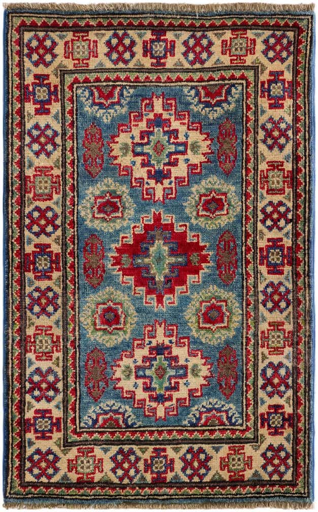 2' x 3' 2 Hand Knotted Kazak Rug