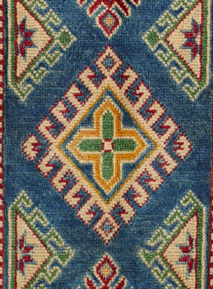 Detail image of 1' 11 x 3' 3 Hand Knotted Kazak Rug