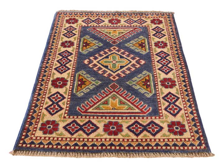 2' x 3' Hand Knotted Kazak Rug