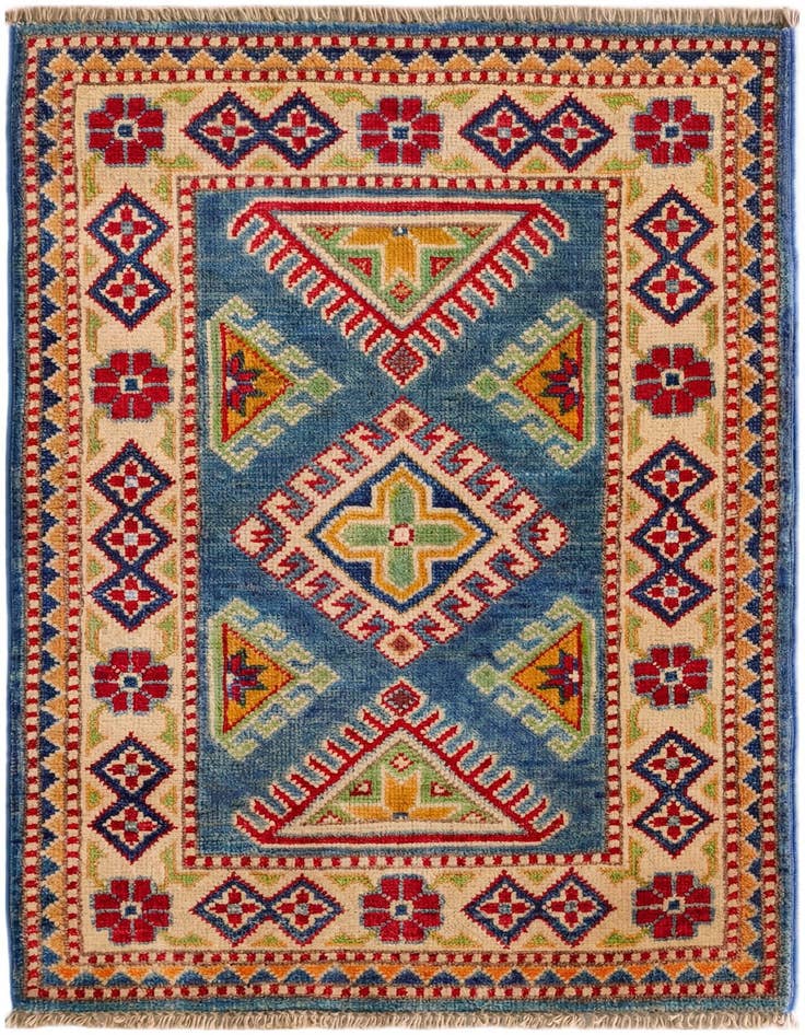 Detail image of 2' x 3' Hand Knotted Kazak Rug