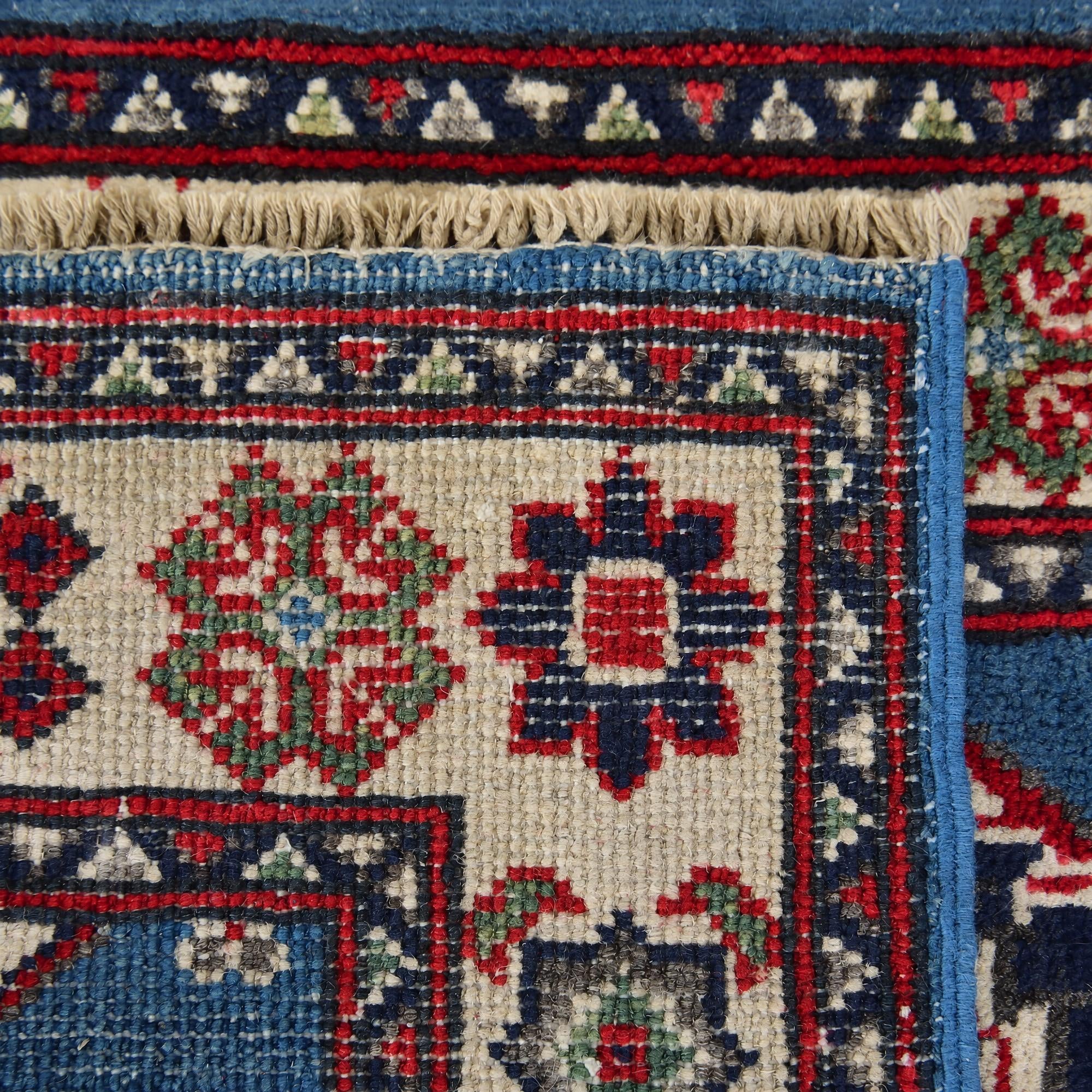 65cm x 95cm Hand Knotted Kazak Rug