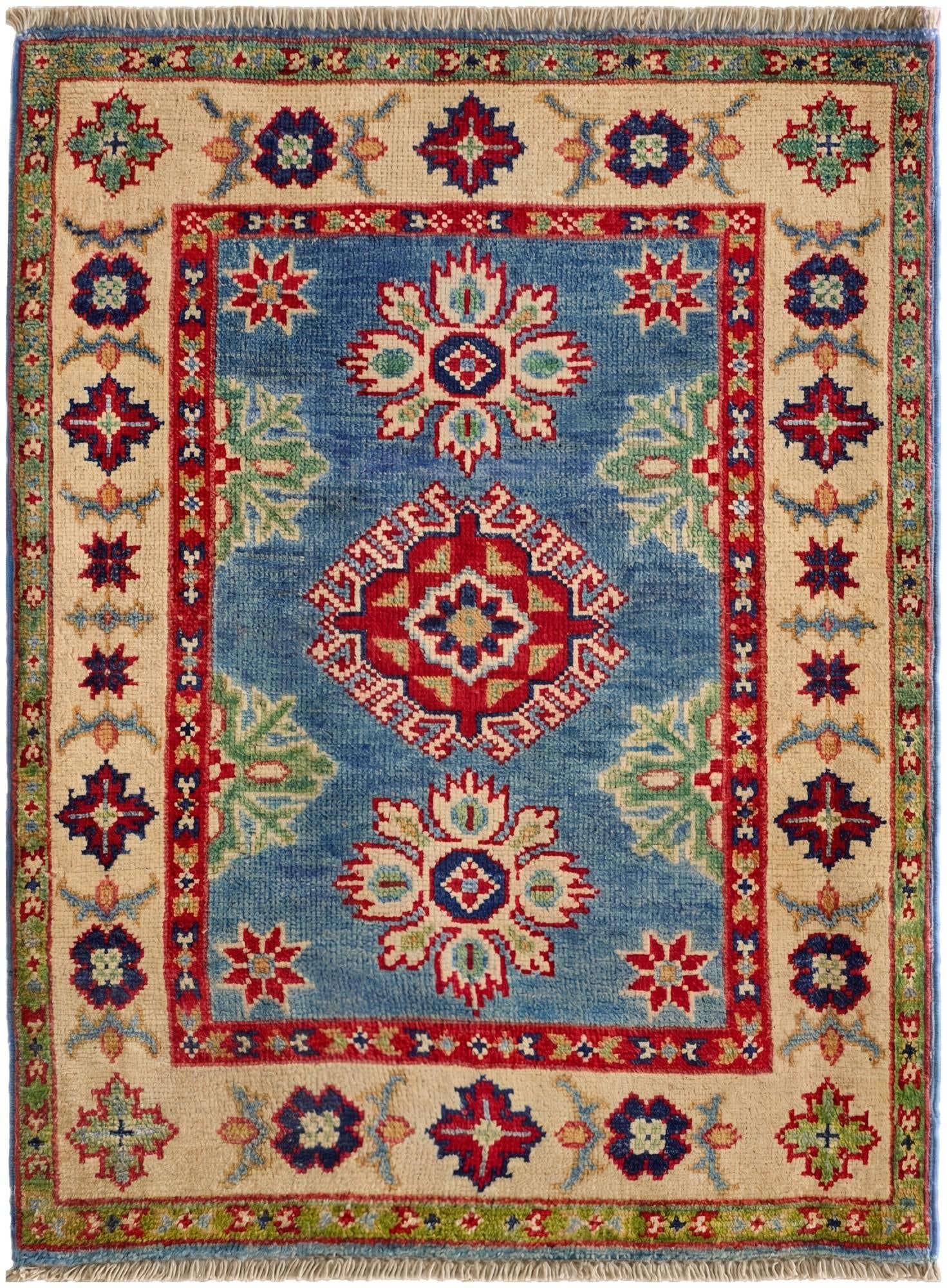2' 1 x 2' 10 Hand Knotted Kazak Rug