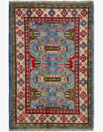 2' x 2' 11 Hand Knotted Kazak Rug
