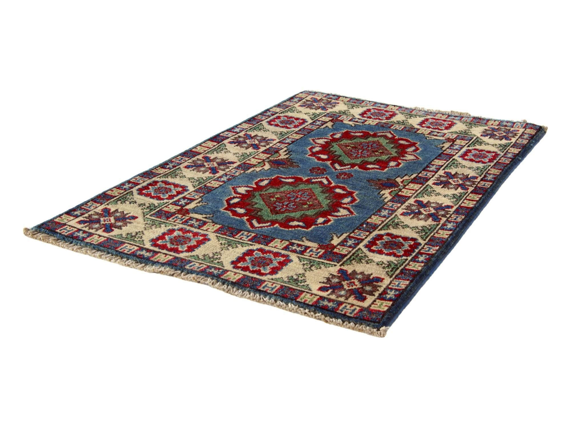 2' x 3' 2 Hand Knotted Kazak Rug