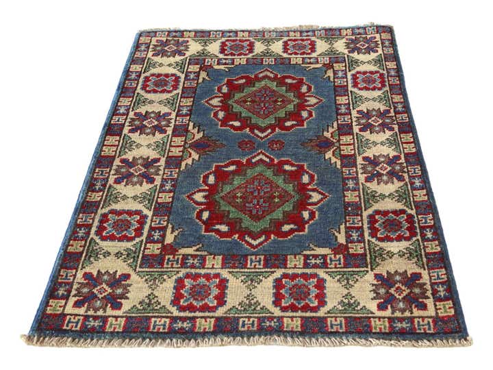 2' x 3' 2 Hand Knotted Kazak Rug