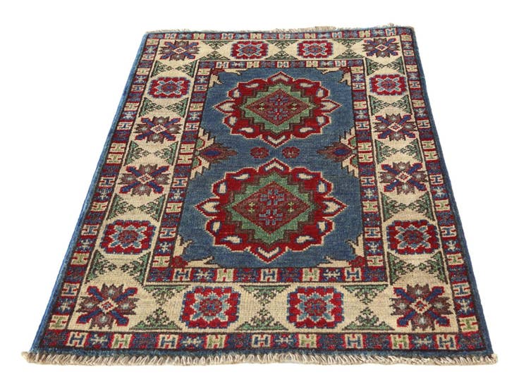 Detail image of 2' x 3' 2 Hand Knotted Kazak Rug