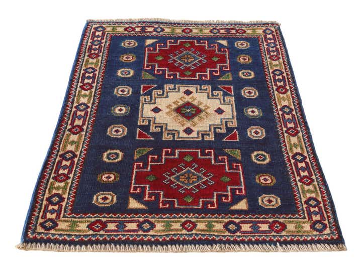 2' x 3' Hand Knotted Kazak Rug