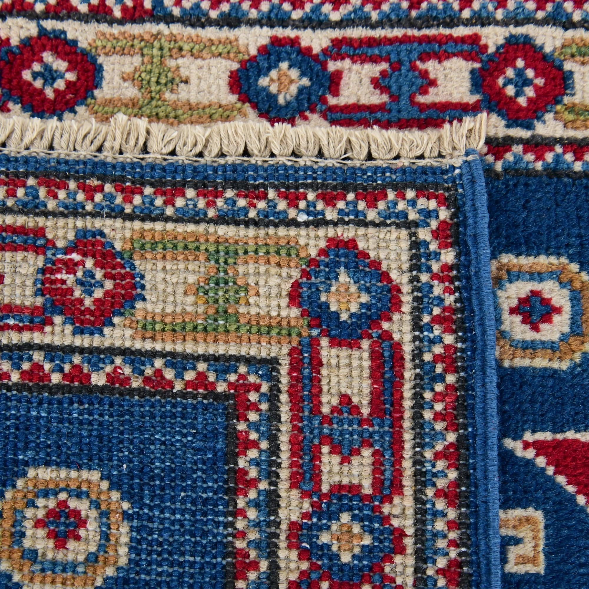 60cm x 90cm Hand Knotted Kazak Rug