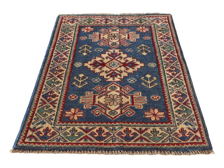 Detail image of 2' x 3' 3 Hand Knotted Kazak Rug