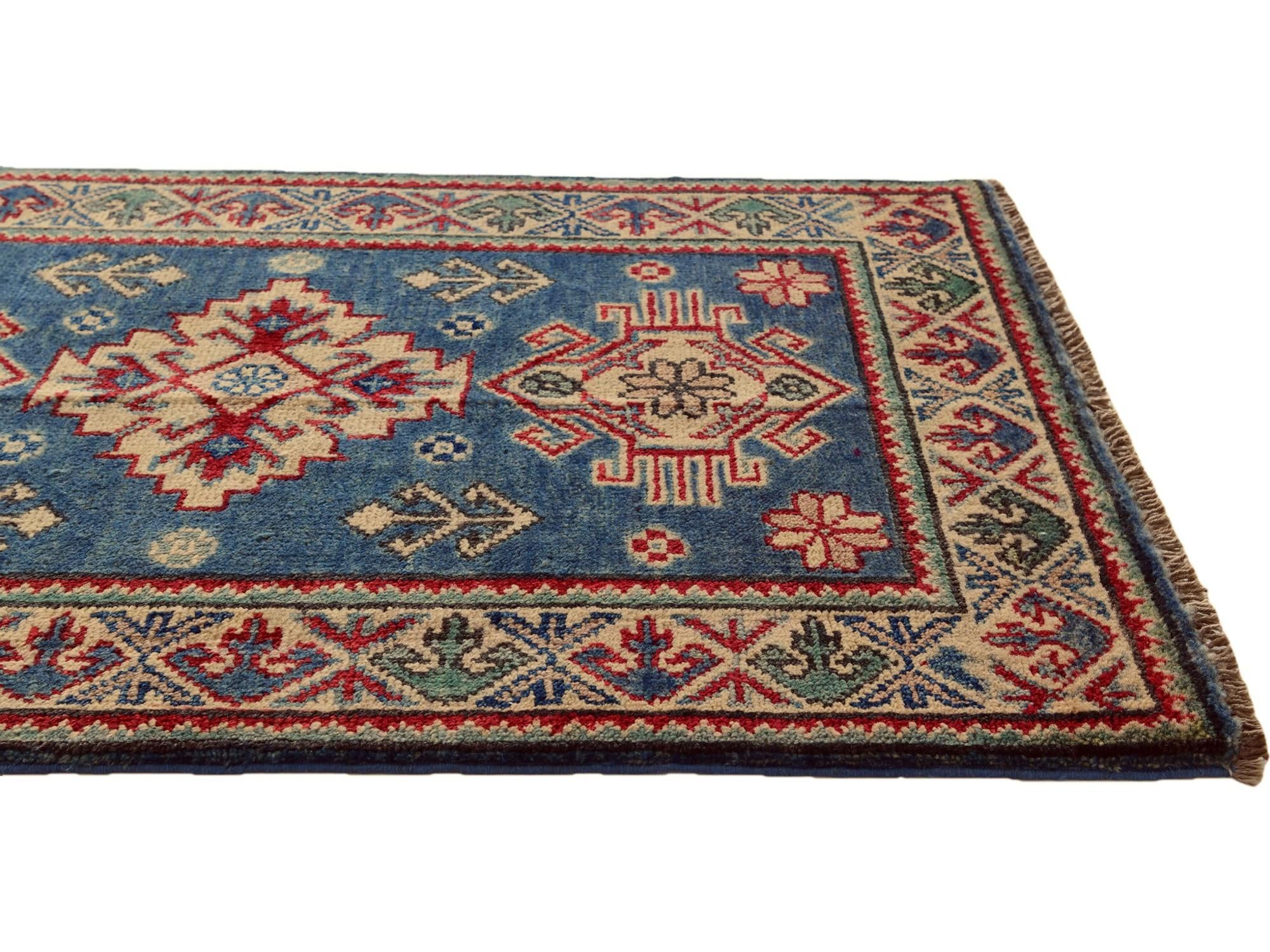 2' x 3' 3 Hand Knotted Kazak Rug